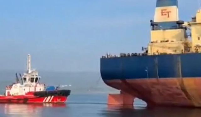 Çanakkale Boğazı geçişinde gemi arızası