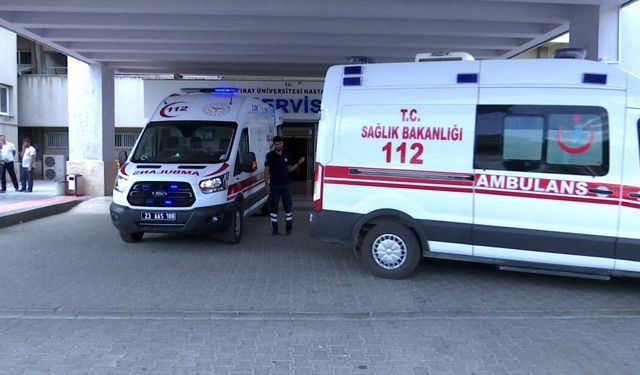Elazığ'da iskele çöktü