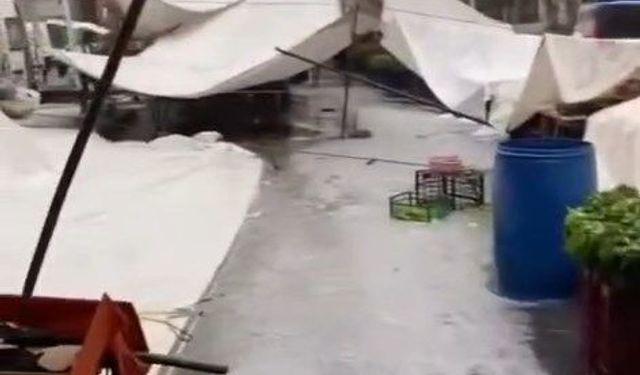 İstanbul'da dolu etkili oldu