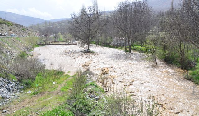 Kayseri'de sağanak sonrası sel meydana geldi