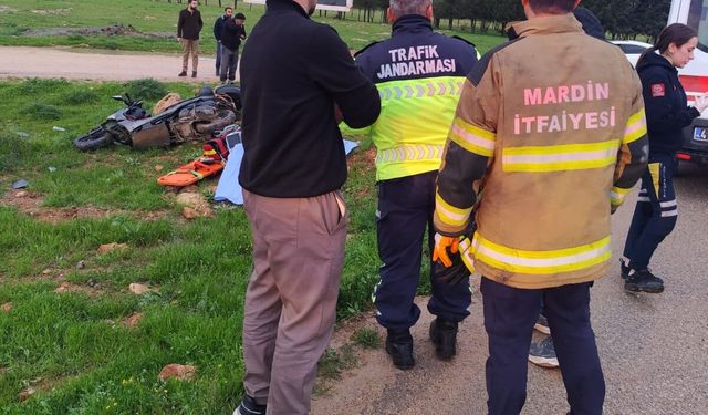 Mardin'de devrilen motosikletin sürücüsü öldü