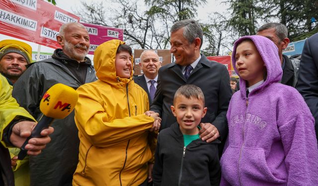 Özgür Özel, Ankara'da maden işçilerini ziyaret etti!