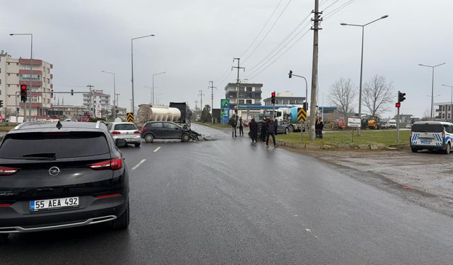 Samsun’da Zincirleme Kazada 2 Kişi Yaralandı