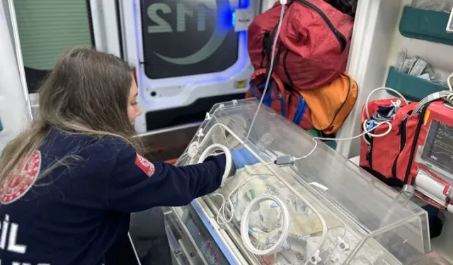 Yenidoğan Bebek Tedavi İçin Ankara’ya Uçak Ambulansla Gönderildi