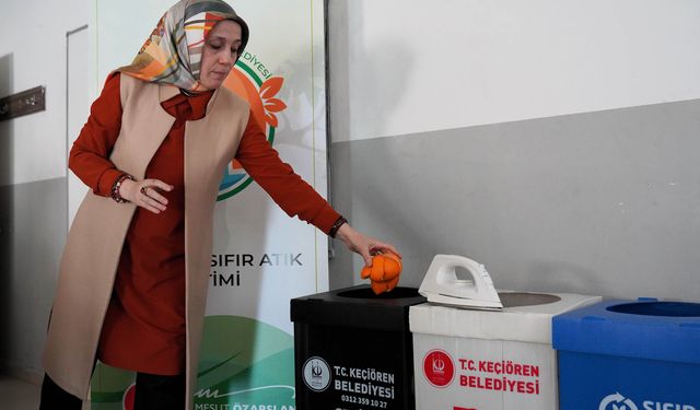Keçiören’de öğrencilere sıfır atık eğitimi