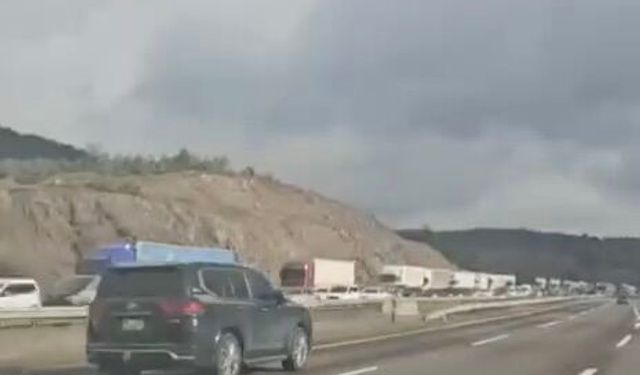 Anadolu Otoyolu’nda Trafik Kilitlendi!