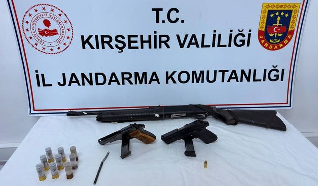 Kaman'da ruhsatsız tabanca ve av tüfeği ele geçirildi
