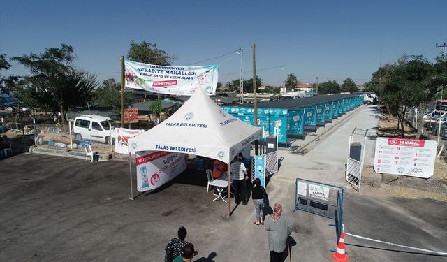 Talas'taki kurban pazarına ilgi