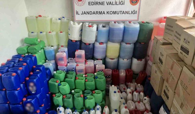 Edirne’de 1,9 Milyon Liralık Sahte Deterjan Operasyonu