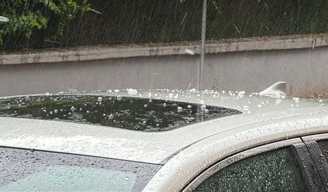 Edirne'de dolu ve sağanak hayatı olumsuz etkiledi