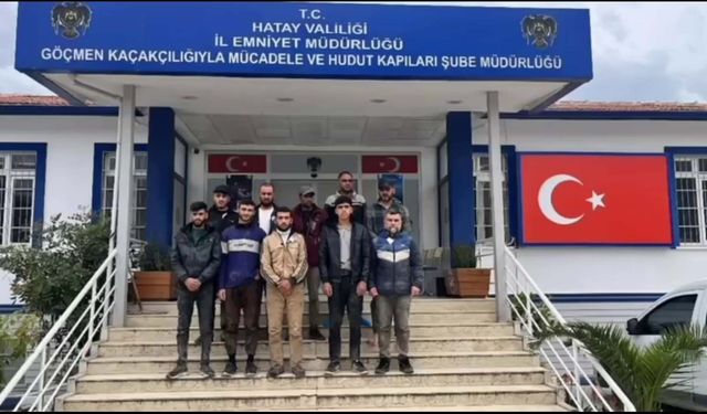 Hatay’da Kaçak Göçmen Operasyonu: 10 Göçmen ve 2 Organizatör Yakalandı