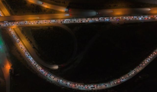 Kırıkkale'de bayram dönüş trafiği