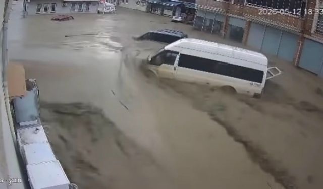 Samsun Havza'daki selin ilk anları