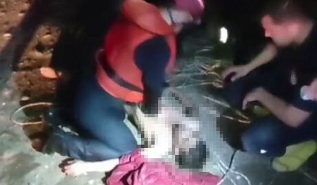 Sulama kanalına düştü, kalp masajıyla hayata döndürüldü
