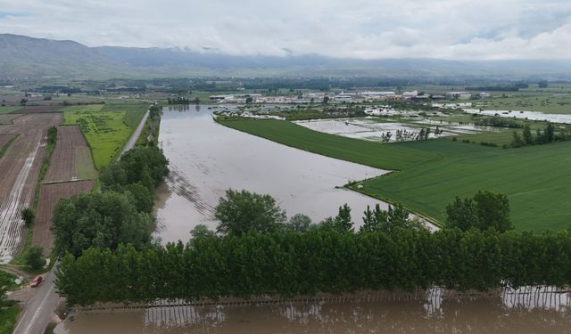 Tokat'ta taşkınlarda 60 bin dekar tarım arazisi su altında kaldı