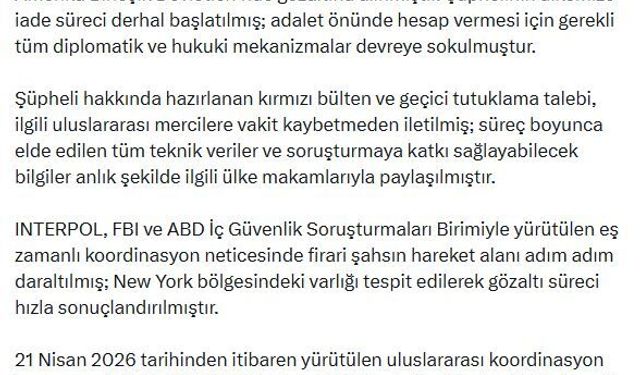 'Umut Altaş'ın iadesi için tüm mekanizmalar devreye sokuldu'