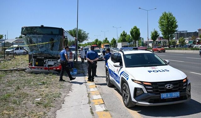 EGO Otobüsü Yoldan Çıkıp Yayaya Çarptı: 1 Ölü 9 Yaralı