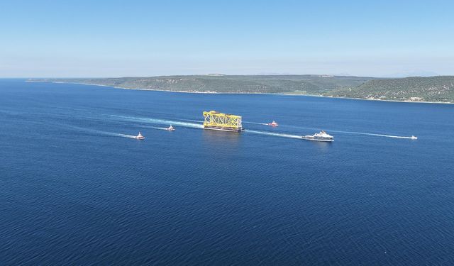 350 metrelik sondaj platform iskelesi Çanakkale'de!