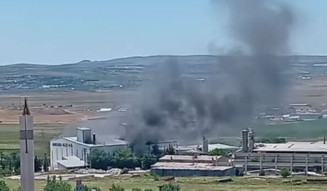 Ankara Gölbaşı’nda Alçı Fabrikasında Yangın