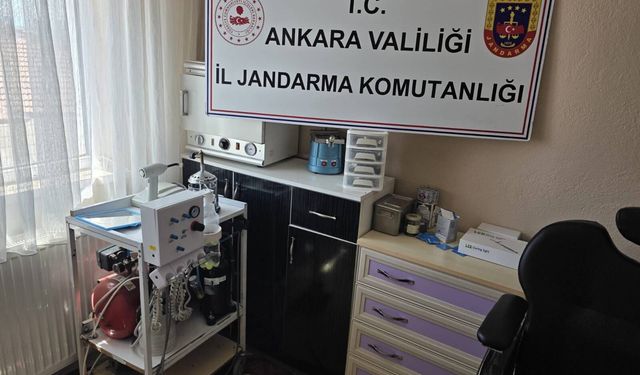 Ankara'da sahte diş doktoru operasyonu