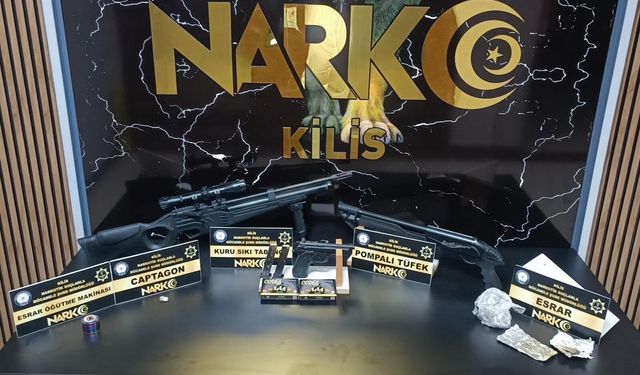 Kilis'te uyuşturucu operasyonu