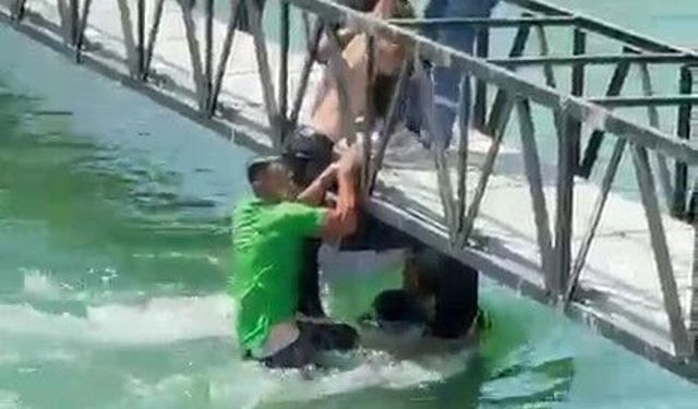 Sulama kanalında boğulma tehlikesi geçiren 2 kişi kurtarıldı