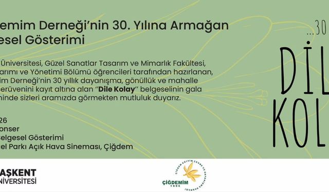 Ankara’da Kültür ve Dayanışma Gecesi: “Dile Kolay” Belgeseli Gala Yapacak