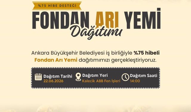 Kalecik’te Arıcılara %75 Hibeli Arı Yemi Desteği