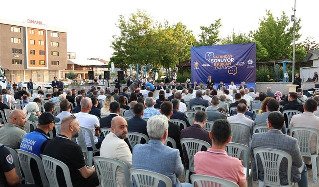 Başkan Murat Ercan, Mevlana Mahallesi’nde vatandaşlarla bir araya geldi