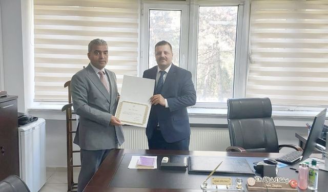 Hacı Ömer Tarman Anadolu Lisesi'ne Cumhurbaşkanlığı Külliyesi'nden Teşekkür Belgesi!