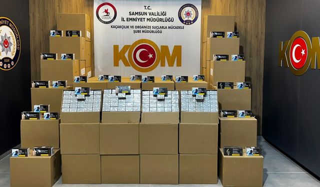 1 milyon 350 bin kaçak makaron ele geçirildi
