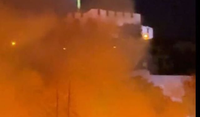 Ankara Kalesi çevresindeki otluk alanda yangın!