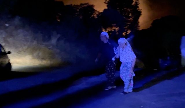Aydın’da Alevlerle Gece Boyu Mücadele: Yerleşim Yerleri Tahliye Edildi!