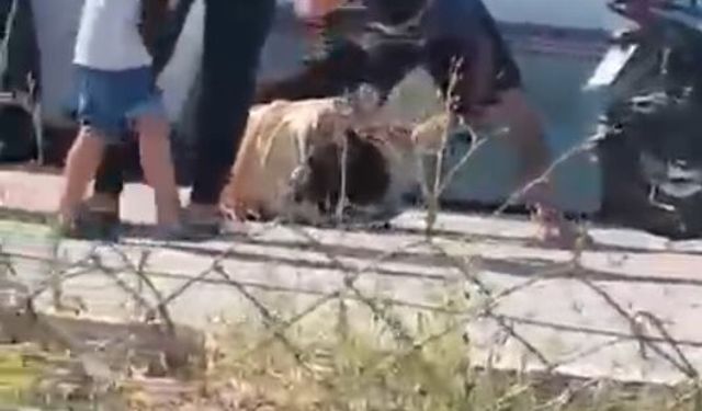 Ayrılmak isteyen eşini dövdü!