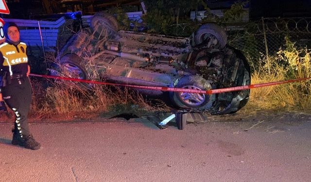 Bursa İnegöl'de Feci Kaza: Otomobil Takla Attı, 2 Yaralı