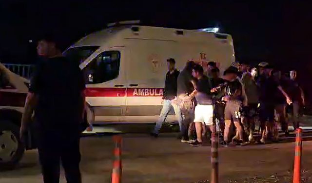 Cip, yapımı süren köprüden düştü