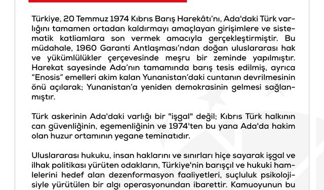 DMM'den Kıbrıs iddialarına yalanlama