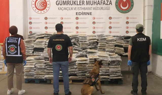 Kapıkule'de 1 ton 153 kilo uyuşturucu yakalandı