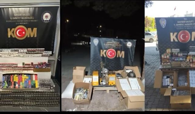Kayseri'de kaçak sigara operasyonu!