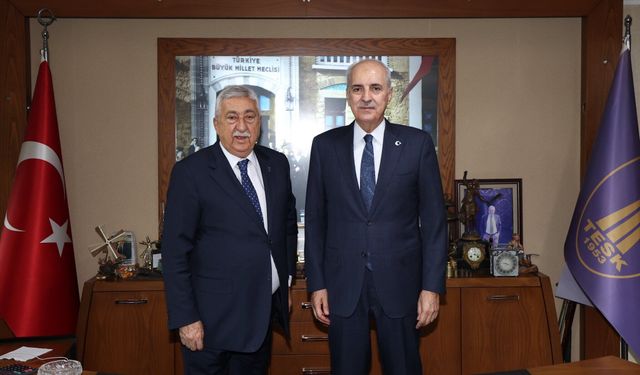 TBMM Başkanı Kurtulmuş'tan TESK'e ziyaret