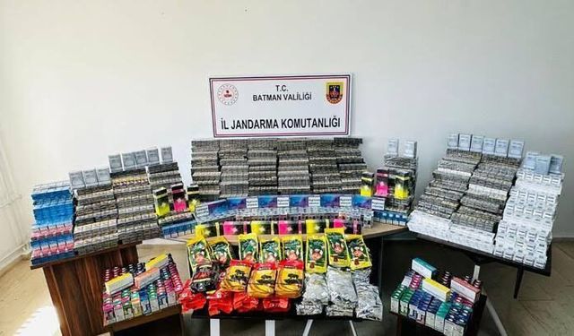 Batman'da Kaçakçılık Operasyonu: Binlerce Kaçak Ürün Ele Geçirildi