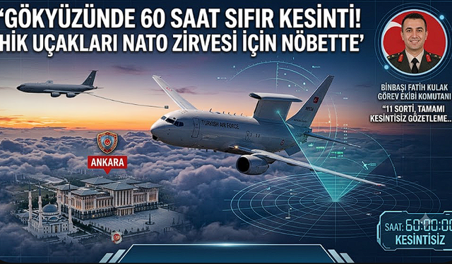 Gökyüzünde 60 Saat Sıfır Kesinti! HİK Uçakları Nöbette