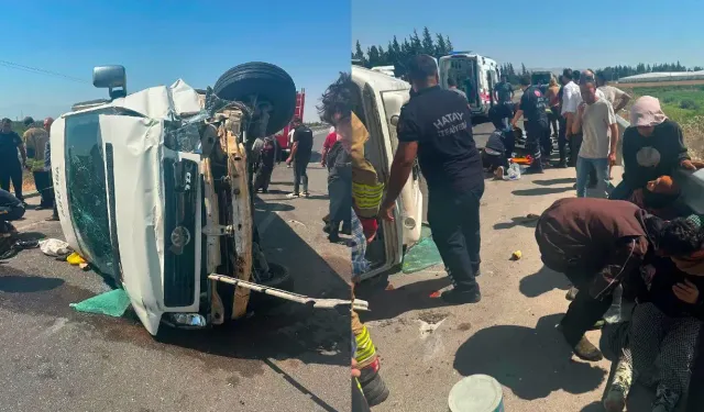Hatay’da Tarım İşçilerini Taşıyan Minibüs Devrildi: 5 Yaralı