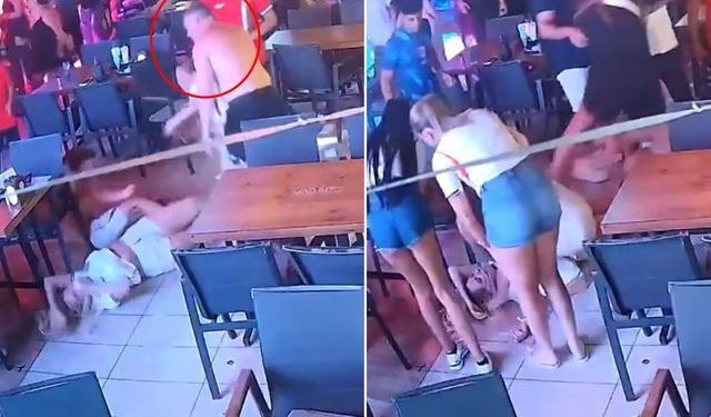 Marmaris'te Restoranda Dehşet! İngiliz Turist Eşine ve Çocuklarına Saldırdı