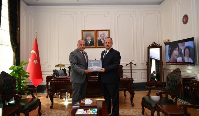 Basın İlan Kurumu Ankara Bölge Müdürü Atakan Çelik'ten Vali Canbolat'a ziyaret