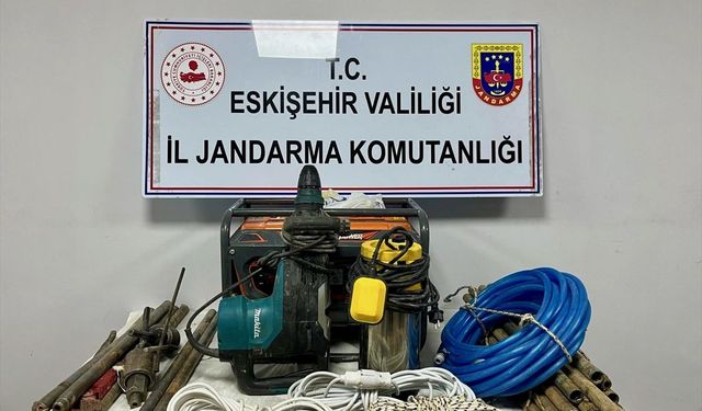 Eskişehir'de kaçak kazı yapan şüpheliler yakalandı