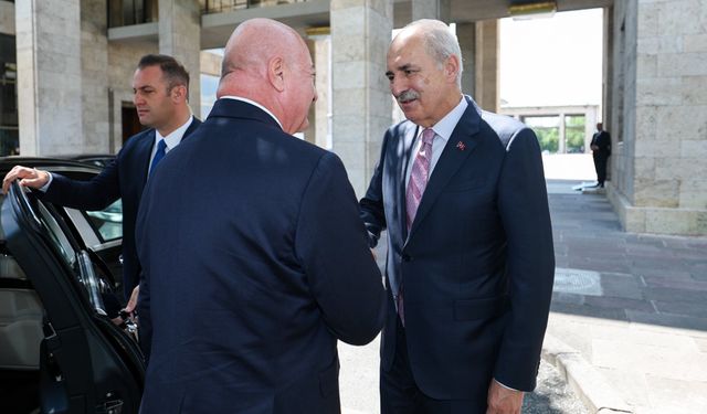 TBMM Başkanı Kurtulmuş, Avusturya Federal Şansölyesi Stocker ile bir araya geldi