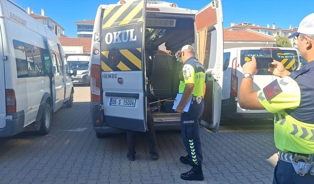Beypazarı'nda öğrenci servisleri denetlendi