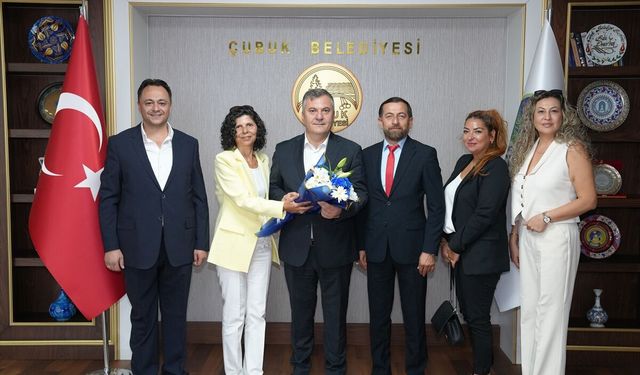 Çubuk Belediye Başkanı Baki Demirbaş'a ziyaret