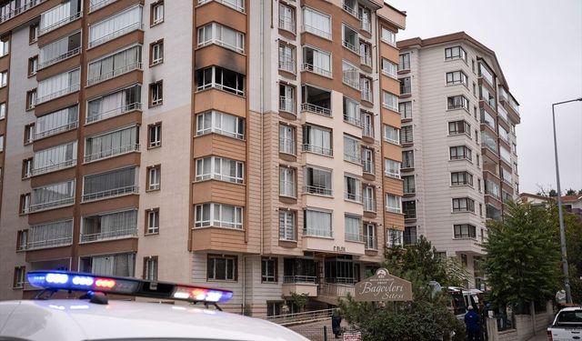 Mamak'ta apartman dairesinde yangın çıktı!